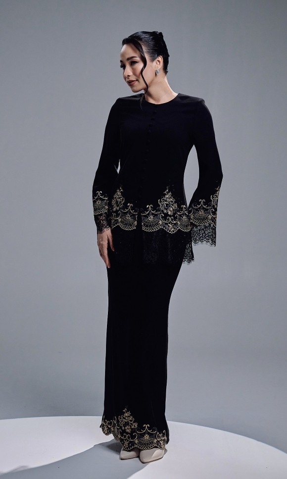CAMERIA KURUNG - BLACK CAMERIA KURUNG - BLACK
