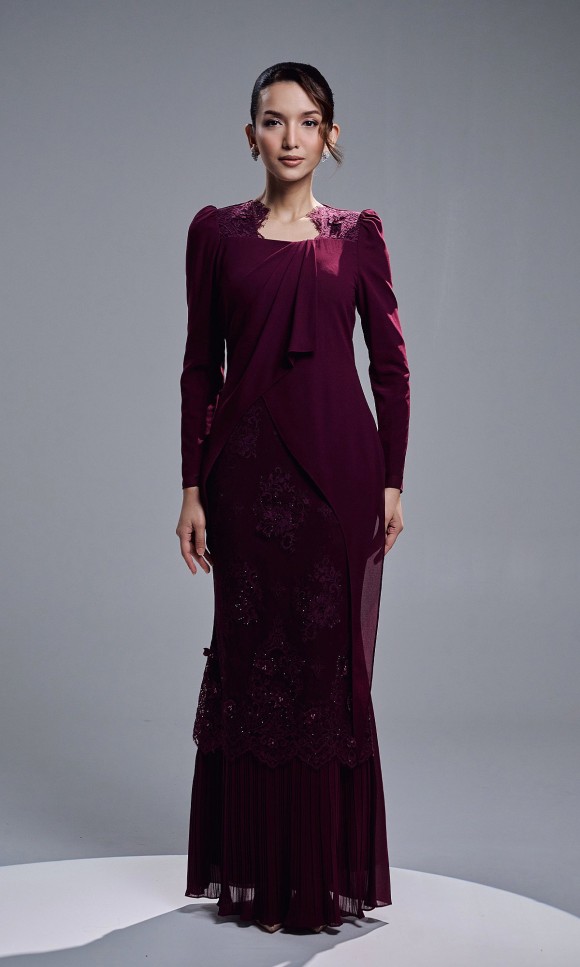 ELIYA DRESS - BURGUNDY ELIYA DRESS - BURGUNDY