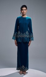 CAMERIA KURUNG - TEAL BLUE CAMERIA KURUNG - TEAL BLUE