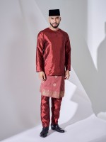 KAUFMAN BAJU MELAYU - MAROON RED KAUFMAN BAJU MELAYU - MAROON RED