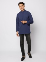AUFMAN KURTA ZIP - DEEP NAVY AUFMAN KURTA ZIP - DEEP NAVY