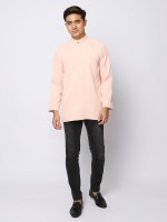 AUFMAN KURTA ZIP - PEACH AUFMAN KURTA ZIP - PEACH