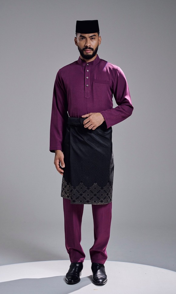 KHAREEF BAJU MELAYU - DARK PURPLE KHAREEF BAJU MELAYU - DARK PURPLE