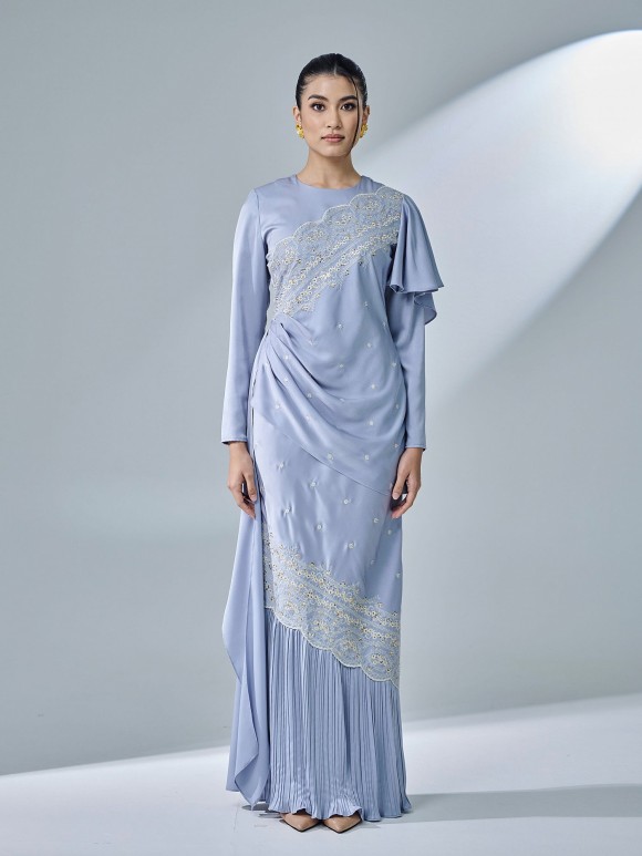KASTIYA DRESS - ASH BLUE KASTIYA DRESS - ASH BLUE