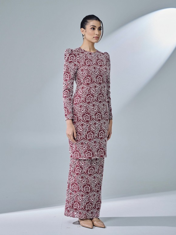 LAURYN KURUNG - BURGUNDY LAURYN KURUNG - BURGUNDY