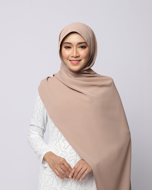 LABELLE SHAWL - NATURAL BROWN LABELLE SHAWL - NATURAL BROWN