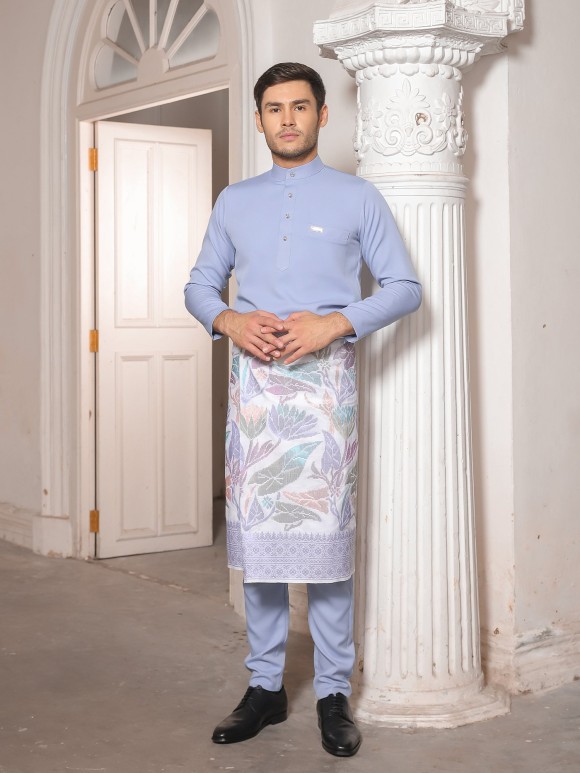 J.ARMANI BAJU MELAYU 2.0 - DUSTY BLUE J.ARMANI BAJU MELAYU 2.0 - DUSTY BLUE