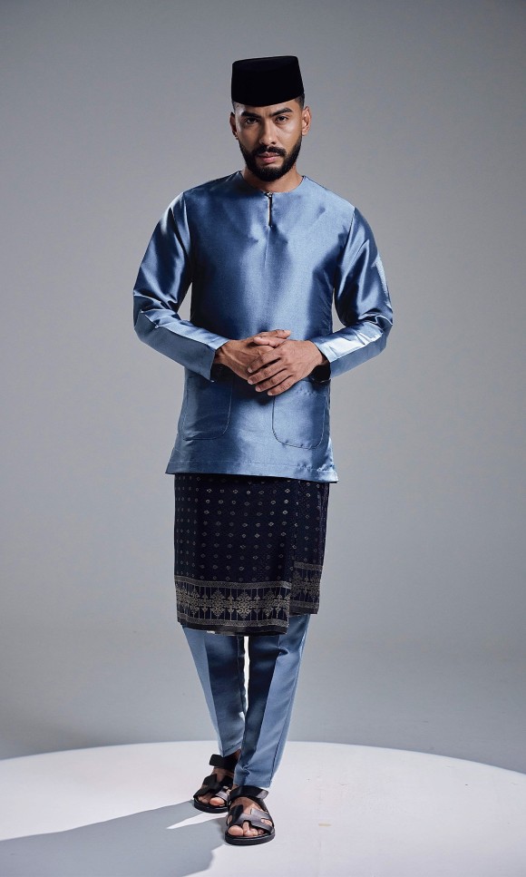 AZRAVI BAJU MELAYU - ASH BLUE AZRAVI BAJU MELAYU - ASH BLUE