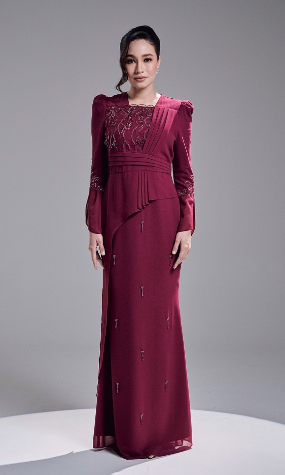 ARIYA DRESS - DARK FUSCHIA ARIYA DRESS - DARK FUSCHIA