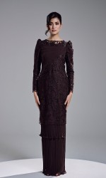 ROZELLE DRESS - MAHOGANY ROZELLE DRESS - MAHOGANY