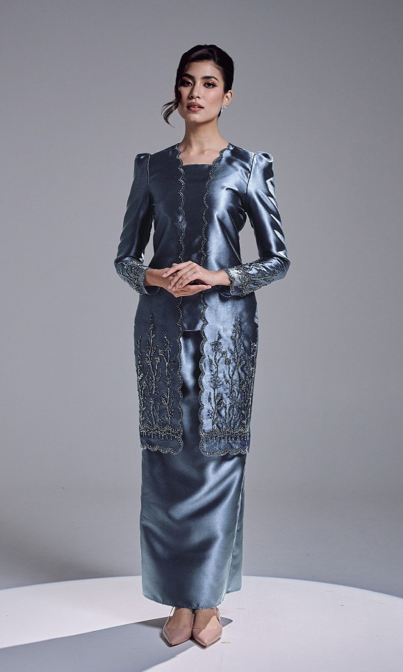 HAATIYA KURUNG - ASH BLUE HAATIYA KURUNG - ASH BLUE