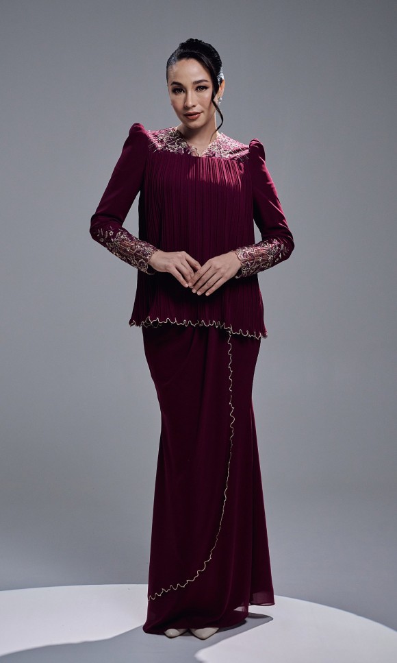 DANIA KURUNG - BURGUNDY DANIA KURUNG - BURGUNDY