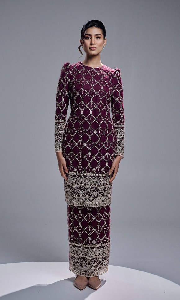 ELVIANA KURUNG - BURGUNDY ELVIANA KURUNG - BURGUNDY