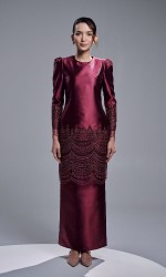 DAHLIA KURUNG - BURGUNDY DAHLIA KURUNG - BURGUNDY