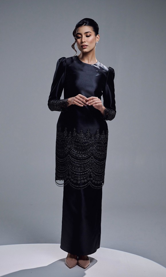 DAHLIA KURUNG - BLACK DAHLIA KURUNG - BLACK
