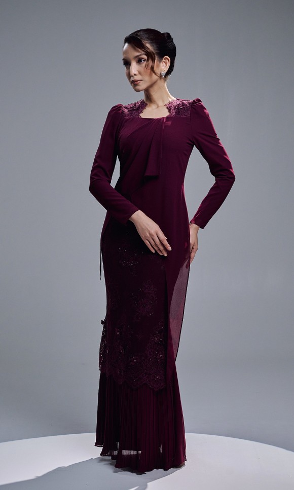 ELIYA DRESS - BURGUNDY ELIYA DRESS - BURGUNDY