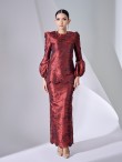 LUISA KURUNG - MAROON RED