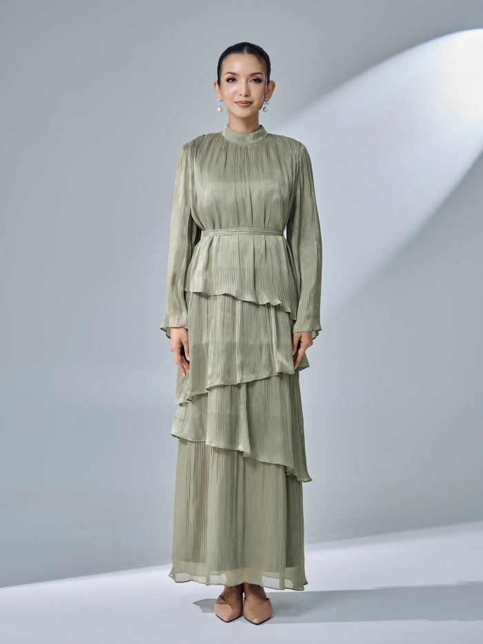 SERENE DRESS - DUSTY OLIVE