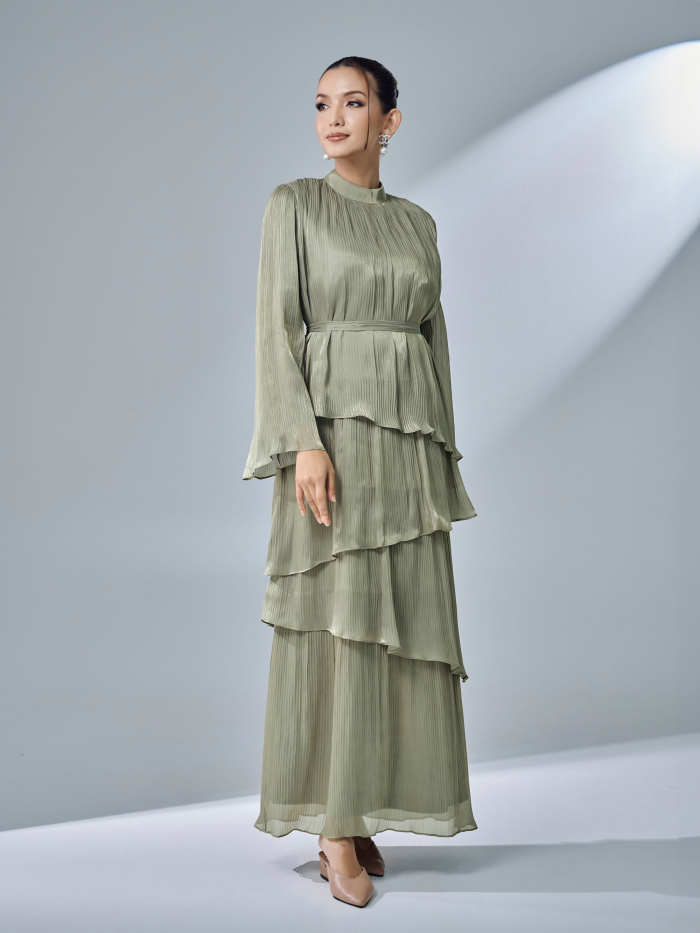 SERENE DRESS - DUSTY OLIVE