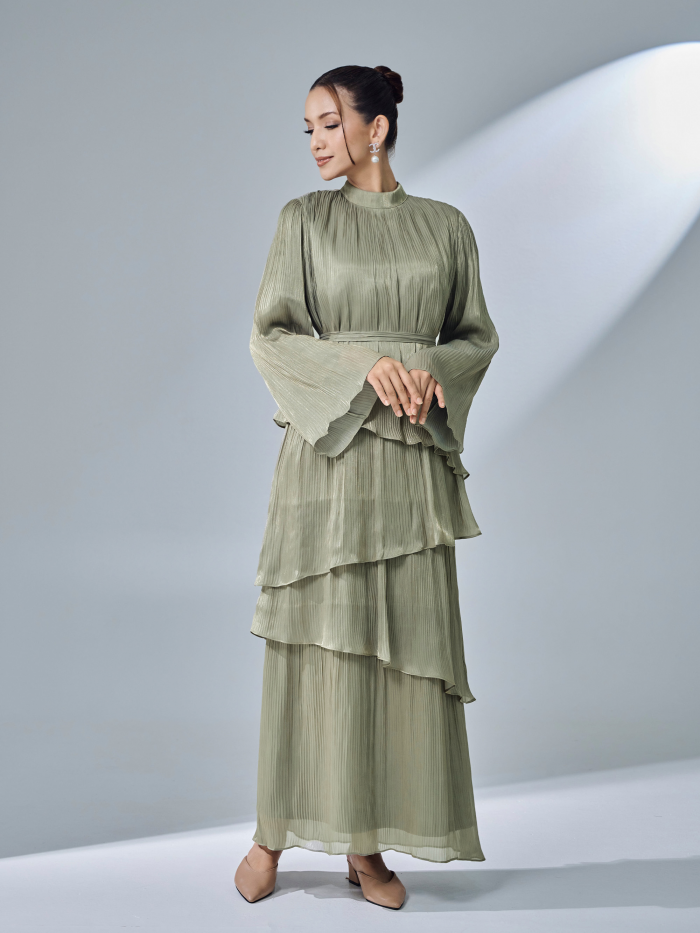 SERENE DRESS - DUSTY OLIVE