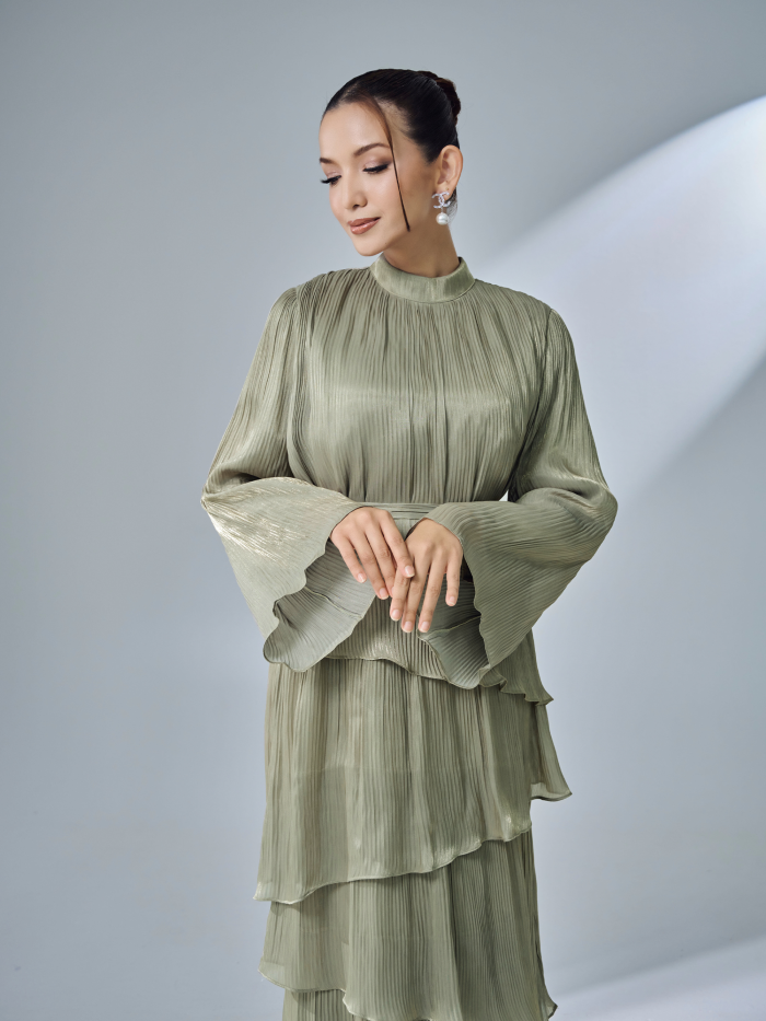 SERENE DRESS - DUSTY OLIVE