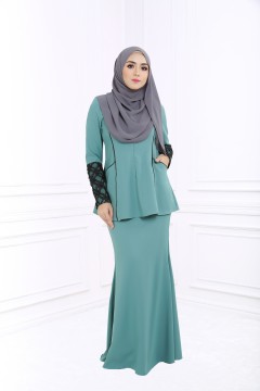 MUSELACE KURUNG - DARK MINT