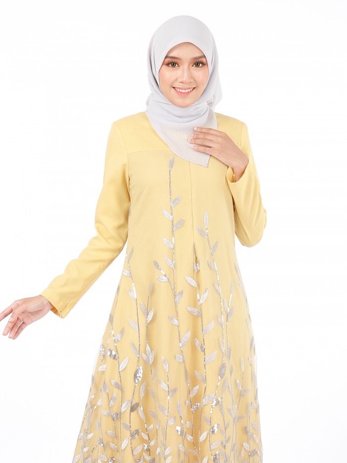 AIREENA JUBAH 2.0 - YELLOW MELLOW