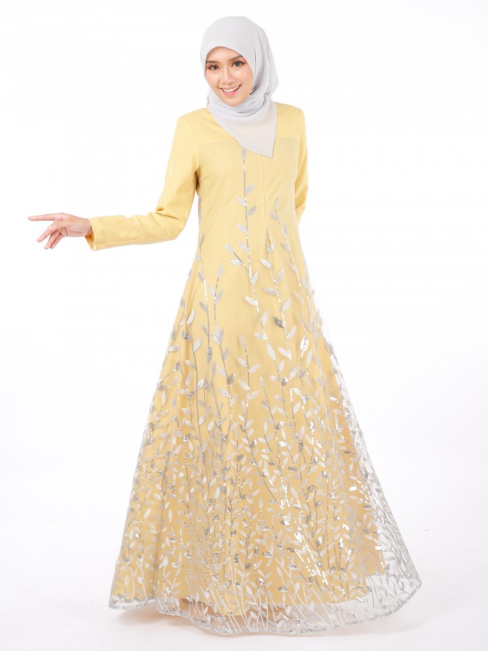 AIREENA JUBAH 2.0 - YELLOW MELLOW