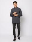 AUFMAN KURTA ZIP - DARK GREY