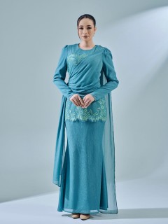 RESTIKA KURUNG - BLUE TURQUOISE