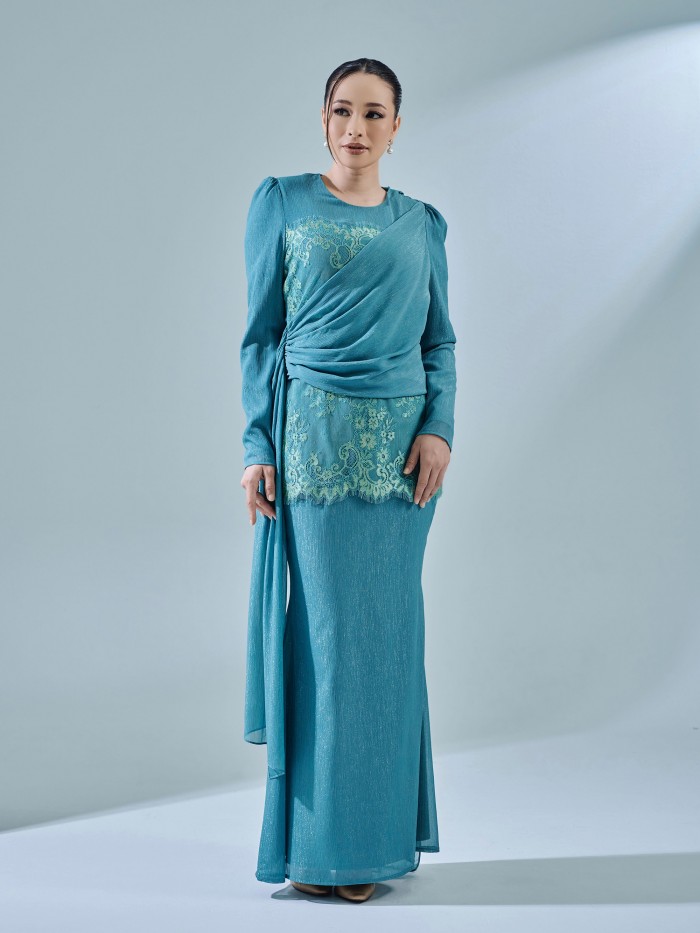 RESTIKA KURUNG - BLUE TURQUOISE