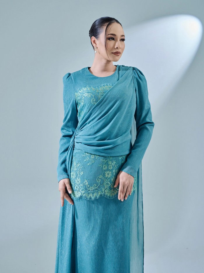 RESTIKA KURUNG - BLUE TURQUOISE