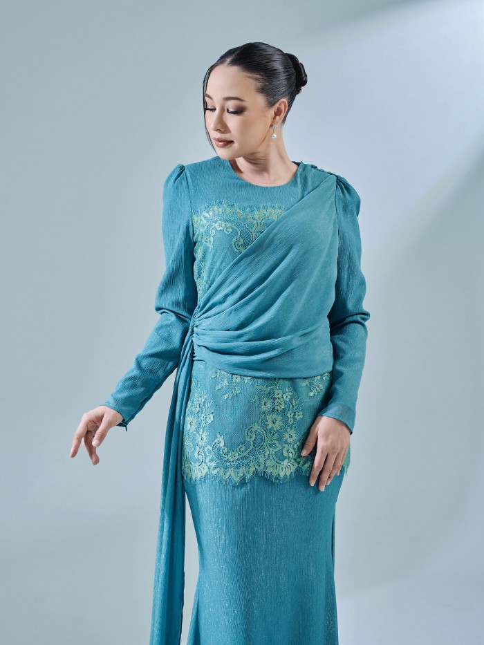 RESTIKA KURUNG - BLUE TURQUOISE