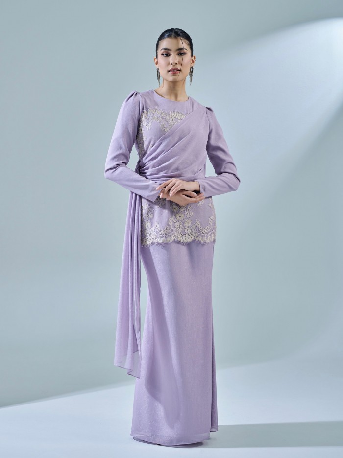 RESTIKA KURUNG - DUSTY LILAC