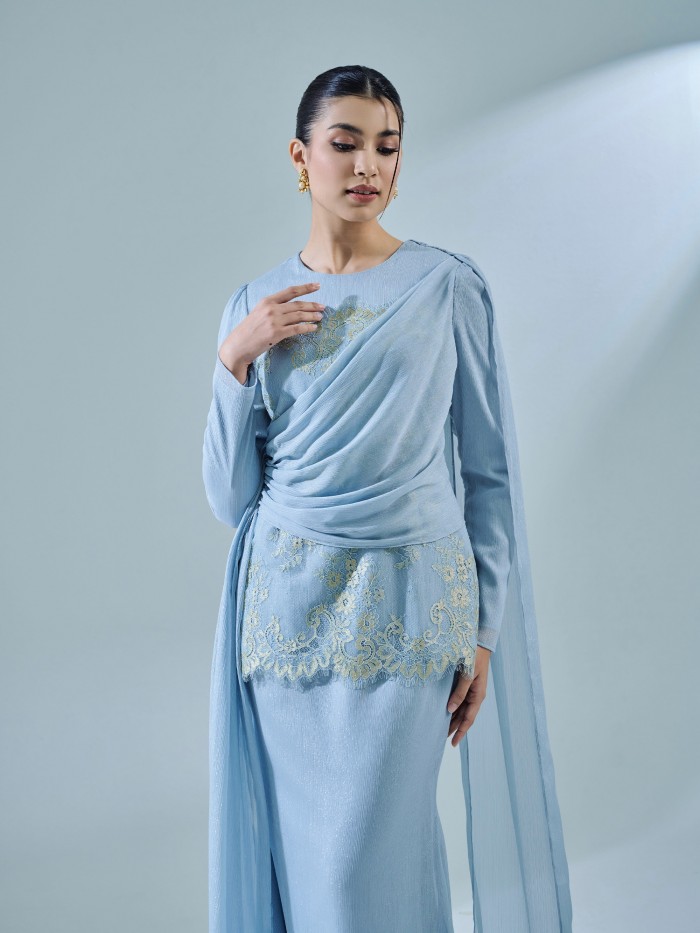 RESTIKA KURUNG - ASH BLUE