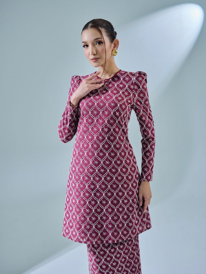 LEONA KURUNG - BURGUNDY