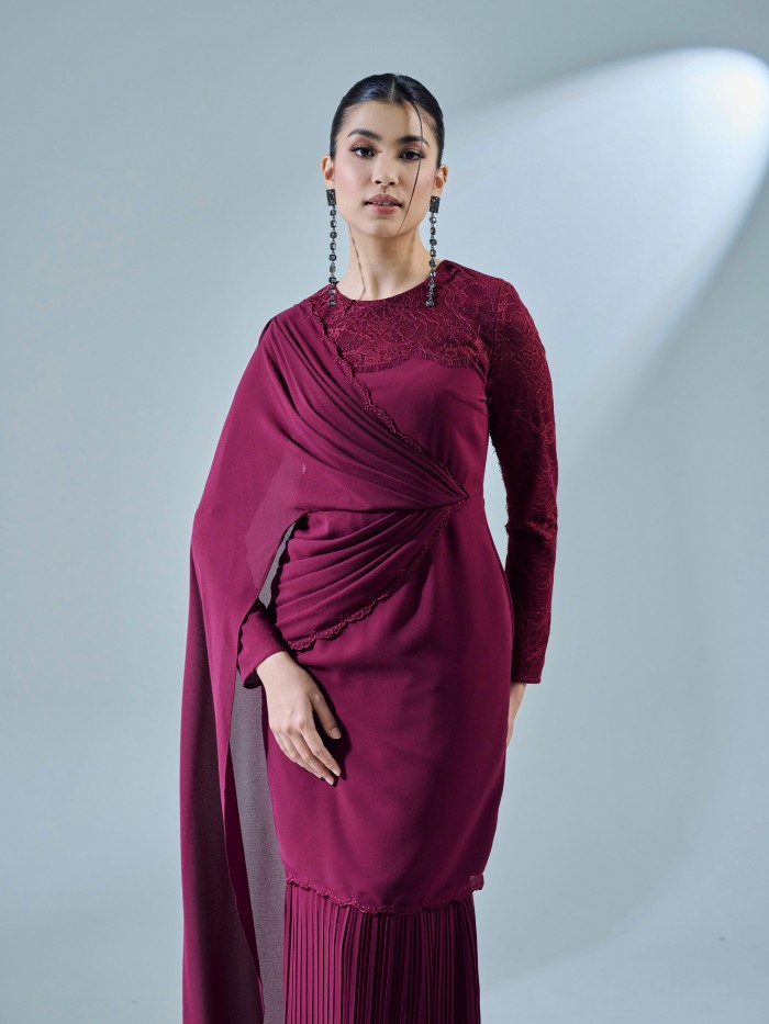 AURORA KURUNG - BURGUNDY