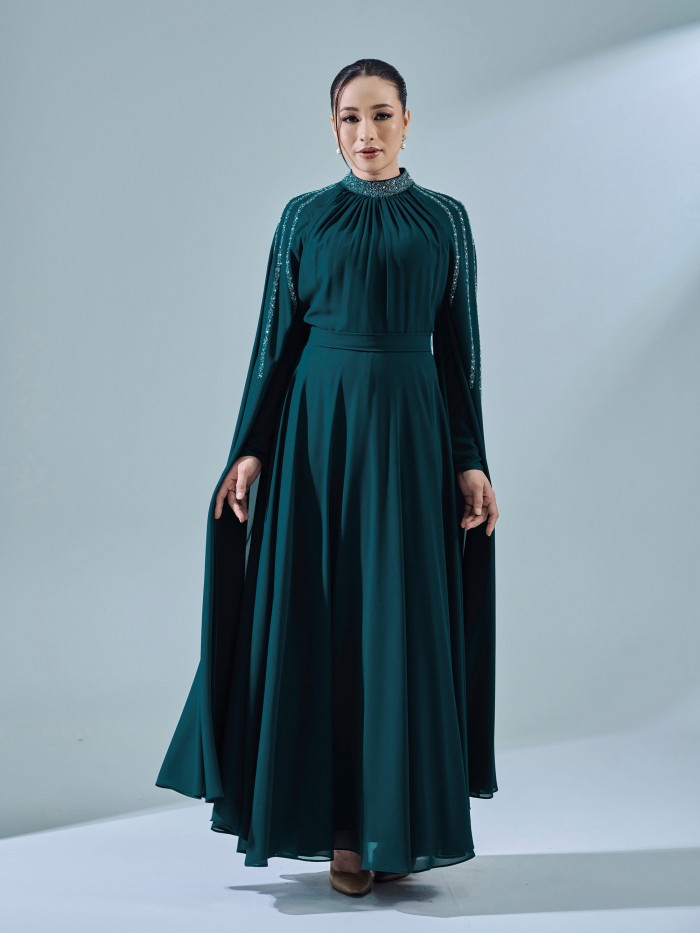 THALIA DRESS - EMERALD TEAL