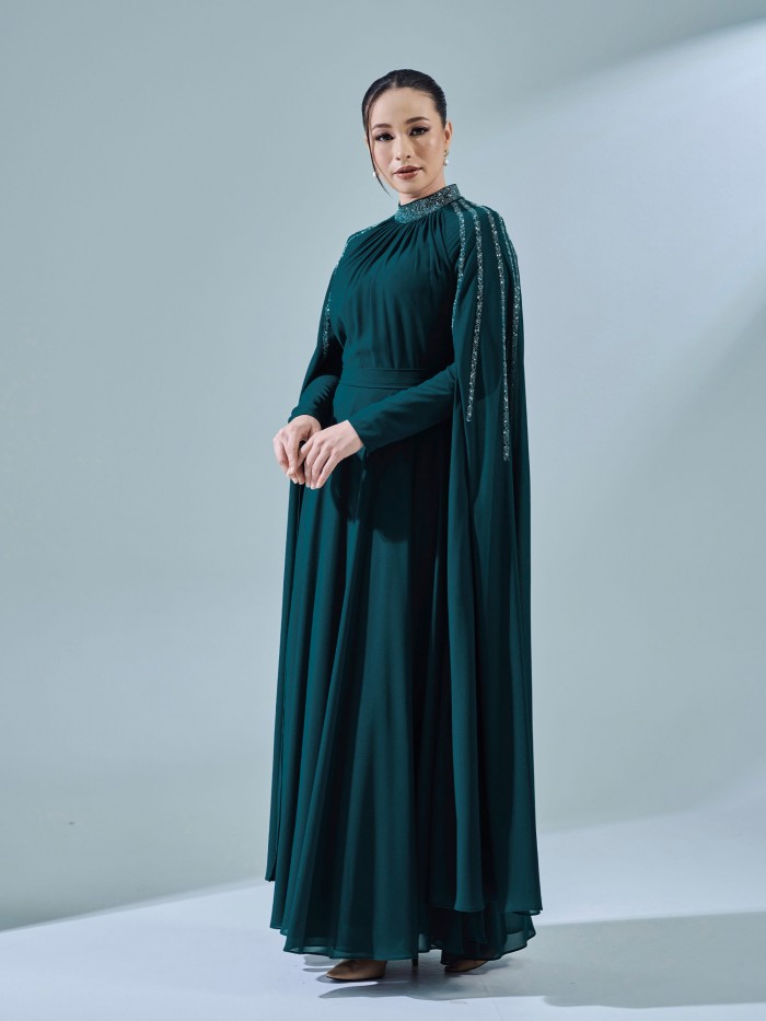 THALIA DRESS - EMERALD TEAL