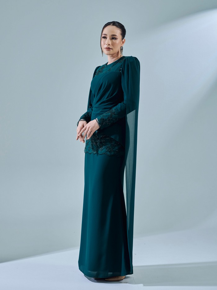 KESNIA DRESS - EMERALD TEAL