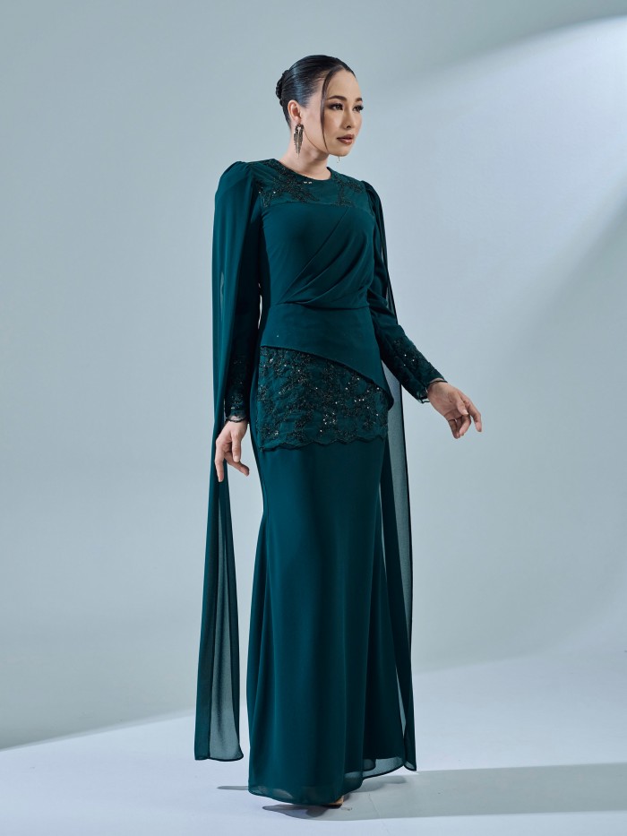 KESNIA DRESS - EMERALD TEAL