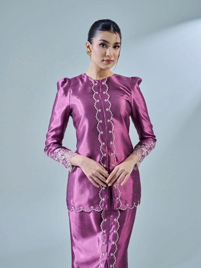 ESTINY KURUNG - MAGENTA PURPLE