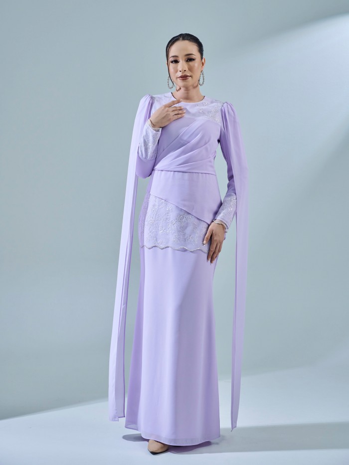 KESNIA DRESS - PASTEL LILAC