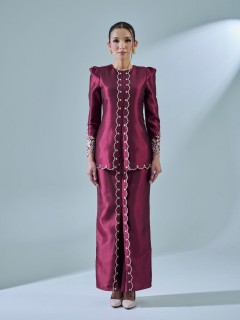 ESTINY KURUNG - MAROON WINE