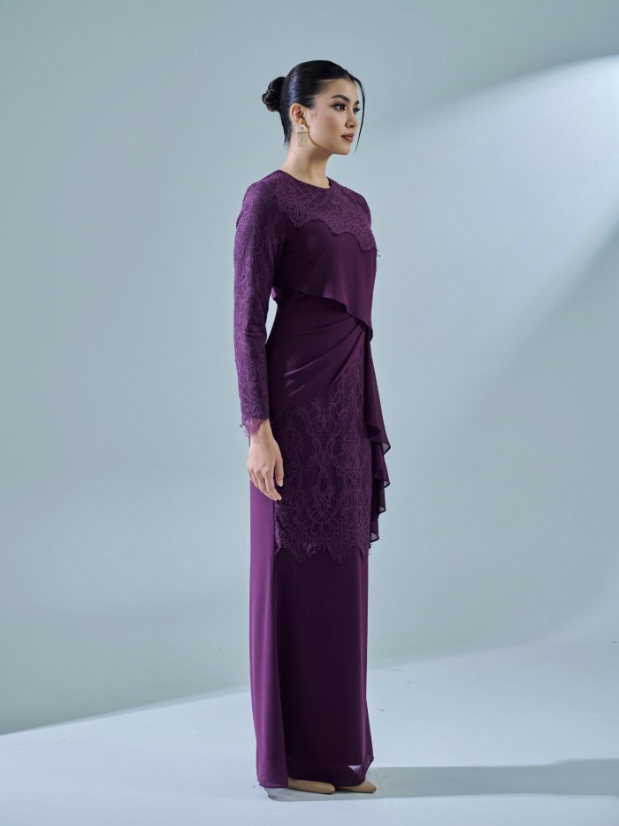 RAISA DRESS - DARK PURPLE