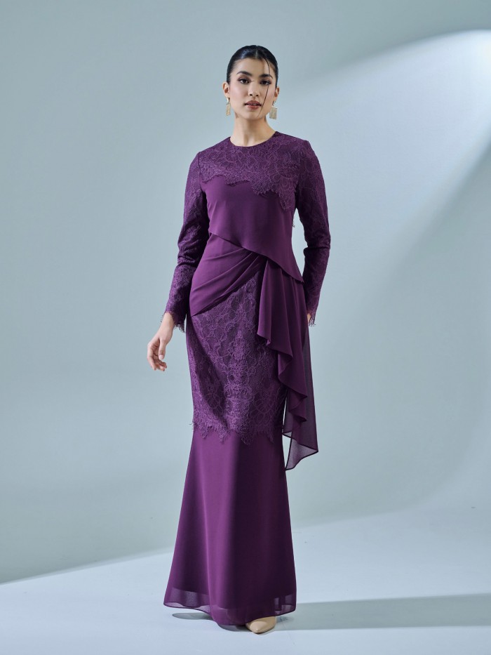 RAISA DRESS - DARK PURPLE