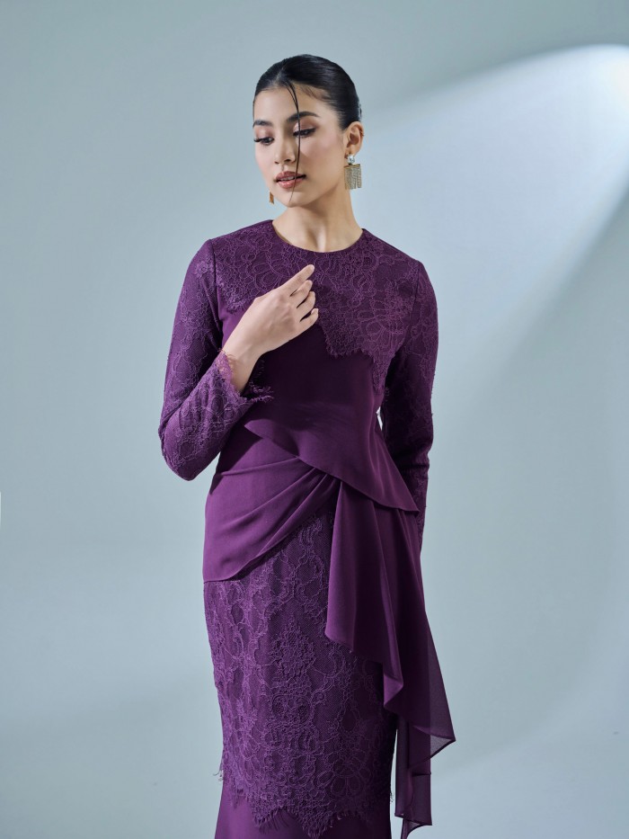 RAISA DRESS - DARK PURPLE