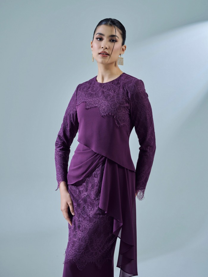 RAISA DRESS - DARK PURPLE