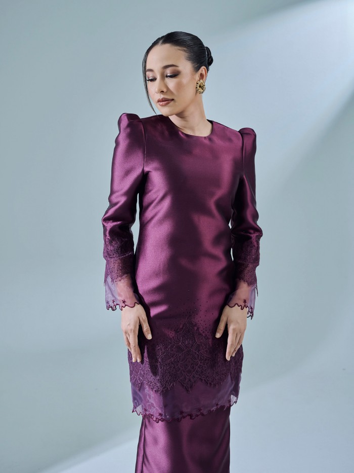 ASRETA KURUNG - DARK PURPLE