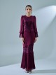 ARISSA DRESS - BURGUNDY